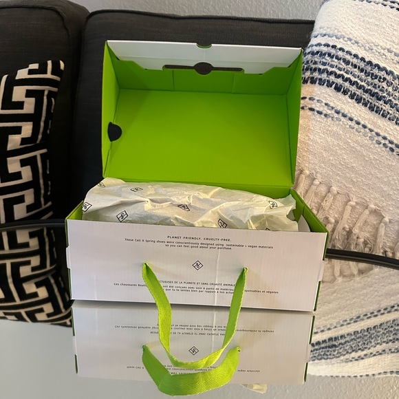 NIB NEW IN BOX! Nordstrom Call it Spring Black Stalaya Block Heel Sandals 8 - Picture 12 of 15